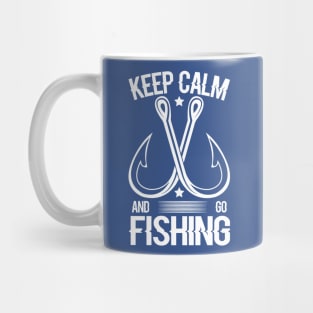 keep calm go fishing 2 Mug